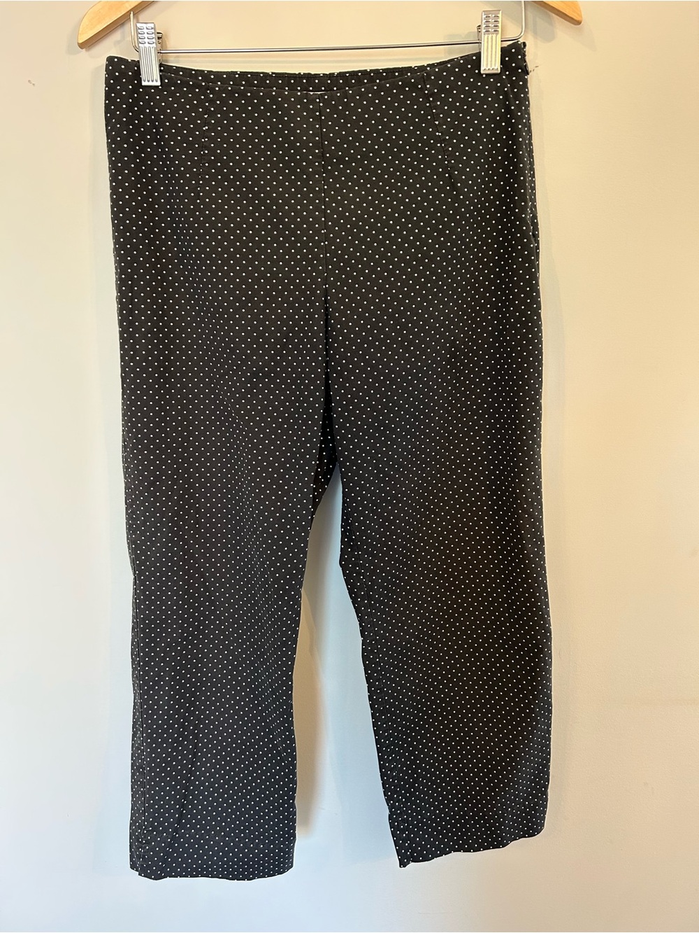 Vintage Y2K GAP Polka Dot Capri Pants Cotton Black and White 2000s Lightweight